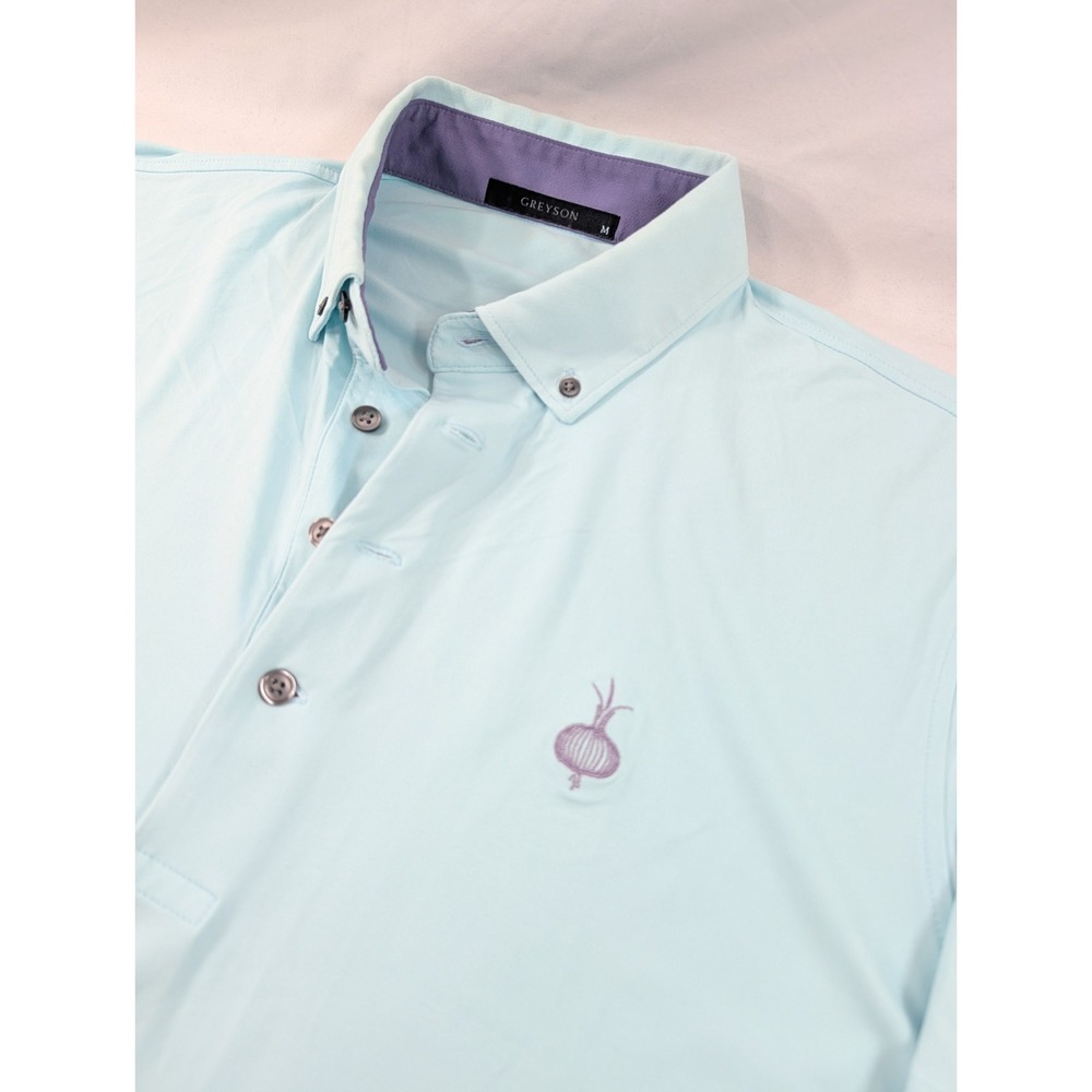 Greyson Teal Ohoopee Match Club Greyson Polo Mens Medium Golf Performance Polo